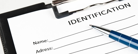 Identification form and a pen