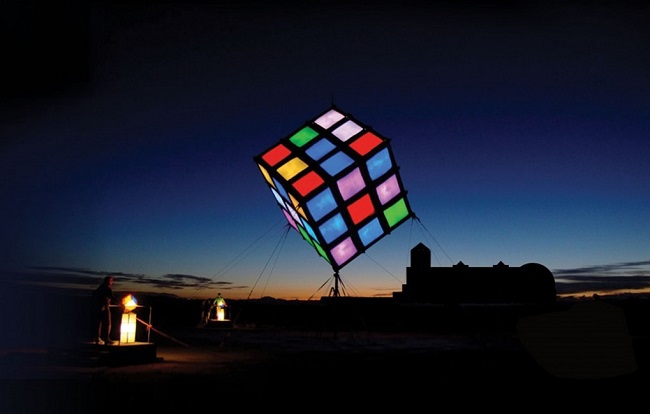 Groovik's Cube Rubik's sculpture