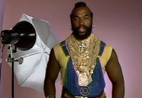 Mr. T vintage 1980s fashion show