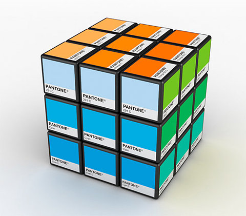 Pantone colors Rubik's Cube