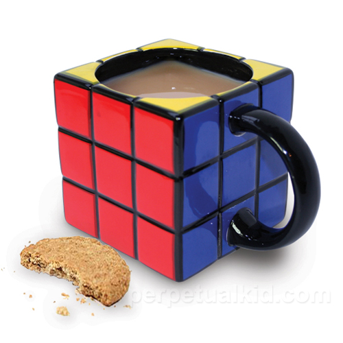 Rubik's cube coffee mug