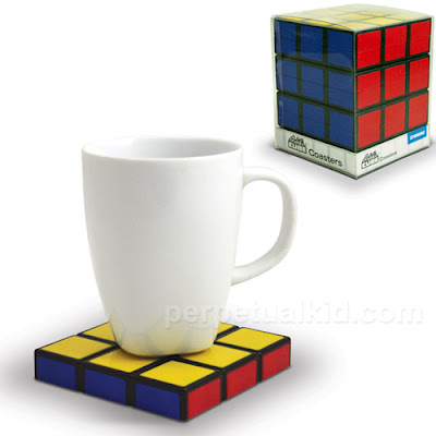 Rubik's Cube drink coasters