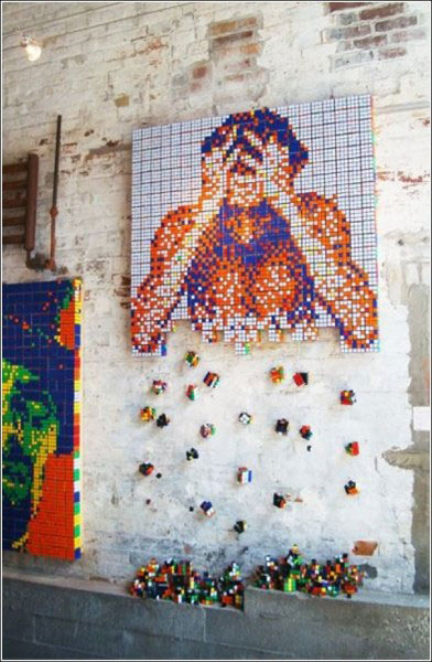 Rubik's Cube wall art