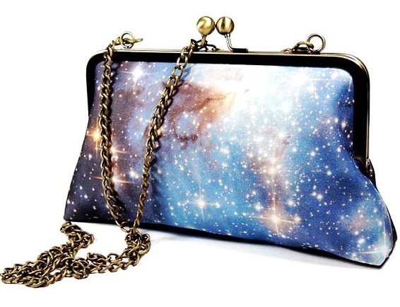 galaxy clutch purse via Love It So Much